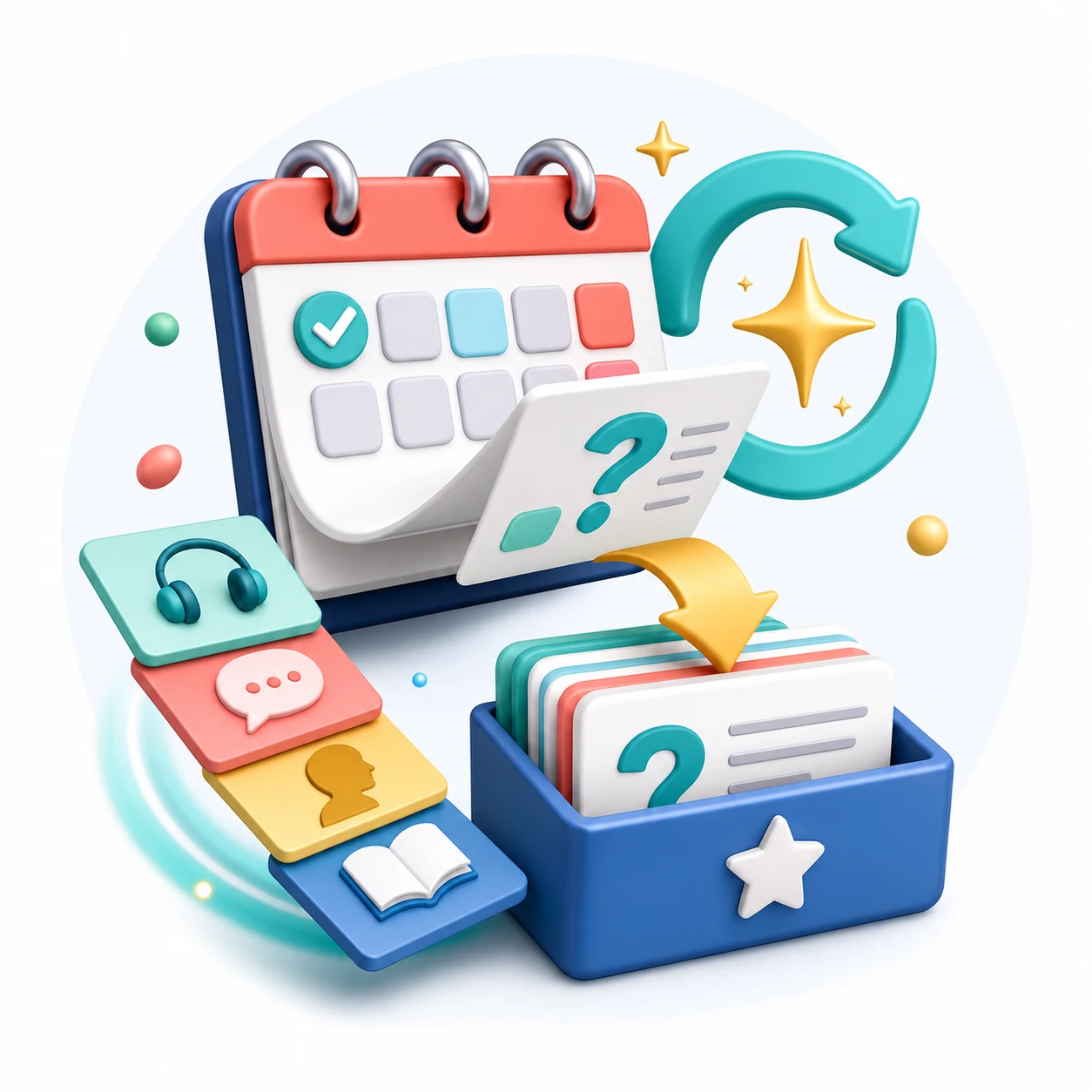Fresh PTE practice questions and weekly updates arranged in a study interface